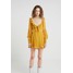 For Love & Lemons MARQUEE MINI DRESS Sukienka letnia mustard F0221C02L