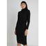 Missguided BELTED FITTED TURTLE NECK DRESS Sukienka dzianinowa black M0Q21C11H