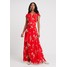 IVY & OAK WRAPPED PRINT LONG DRESS Długa sukienka lovers red IV321C042
