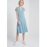 Filippa K CLEAN CUT CAP SLEEVE DRESS Sukienka z dżerseju kingfisher F1421C047
