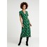 New Look GEMMA SPOT MIDI DRESS Długa sukienka green NL021C0XR
