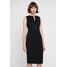 Sisley PONTE BUSINESS SHIFT Sukienka etui black 7SI21C07T
