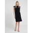 KARL LAGERFELD SHORTSLEEVE RUFFLE DRESS Sukienka dzianinowa black K4821C01C