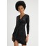 New Look GO LEOPARD WRAP DRESS Sukienka koktajlowa black NL021C0XL
