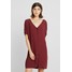 Madewell BUTTON FRONT EASY DRESS Sukienka koszulowa rich burgundy M3J21C00X
