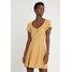 Abercrombie & Fitch CINCH FRONT DRESS Sukienka letnia yellow A0F21C01P