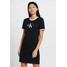 Calvin Klein Jeans MONOGRAM RINGER DRESS Sukienka z dżerseju black/white C1821C03U