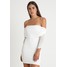 Club L London RUCHED BARDOT DRESS Sukienka etui white CLK21C00Q