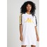 Kappa BANDA BALBY Sukienka letnia white/black/yellow 10K21C003