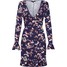Missguided Sukienka 'Floral Front Wrap Dress' MGD0052001000001