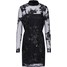Missguided Sukienka koktajlowa 'Lace Sequin Bodycon Long Sleeved' MGD0046001000001