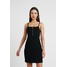 New Look Petite TEXTURED ZIP STRAPPY PINNY Sukienka z dżerseju black NL721C04J