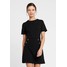 Dorothy Perkins Petite LIVERPOOL BUTTONFRONT DRESS Sukienka z dżerseju black DP721C09D