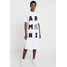 Armani Exchange Sukienka z dżerseju optic white ARC21C01C