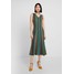 Sisley STRIPED KNIT MIDI DRESS Długa sukienka green 7SI21C080