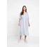 Weekday ORDER DRESS Sukienka koszulowa white/blue WEB21C02M