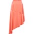 Missguided Spódnica 'Satin Asymmetric Skirt Coral' MGD0387001000001