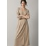 Massimo Dutti Długa sukienka beige M3I21C052