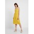 New Look BRODERIE FRONT MIDI Sukienka letnia yellow spice NL021C0ZV