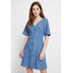 Monki JODI DRESS Sukienka jeansowa blue MOQ21C038