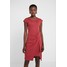 Bruuns Bazaar THAILA HELENA DRESS Sukienka z dżerseju brown bordeaux BR321C03I