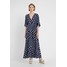 Diane von Furstenberg ELOISE Długa sukienka batik new navy DF221C01D