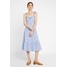 mint&berry Długa sukienka white/blue M3221C0UR