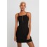 New Look TEXTURED ZIP STRAPPY PINNY Sukienka z dżerseju black NL021C10W