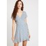 Hollister Co. RUFFLE WRAP DRESS Sukienka letnia blue H0421C01A