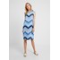 Wallis Tall CHEVRON HOTFIX PINNY Sukienka letnia blue WAF21C007