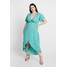 Glamorous Curve WRAP V NECK DRESS Długa sukienka seafoam green GLA21C03D