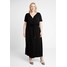 Dorothy Perkins Curve WRAP DRESS Długa sukienka black DP621C0B4