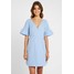 NA-KD RUFFLE SLEEVE DRESS Sukienka letnia blue NAA21C05T