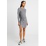 Abercrombie & Fitch TWIST COZY CREW NECK Sukienka z dżerseju grey A0F21C02A