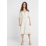 Vero Moda Petite VMMILA CALF DRESS Sukienka koszulowa snow white/oatmeal VM021C036