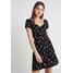 Abercrombie & Fitch CINCH FRONT DRESS Sukienka letnia black A0F21C01P