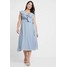 TFNC Curve EXCLUSIVE JANEAN MIDI DRESS Sukienka koktajlowa grey blue TFB21C010
