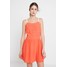 Calvin Klein Jeans LOGO STRAP SLIP DRESS Sukienka letnia hot coral C1821C041