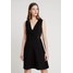 Dorothy Perkins SLEEVELESS WRAP PLAIN BUCKLE Sukienka z dżerseju black DP521C1XH