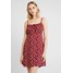 Hollister Co. BABYDOLL DRESS Sukienka letnia red H0421C01G