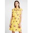 mint&berry SHORTSLEEVE DRESS WITH RUFFLE Sukienka letnia yellow M3221C0TC