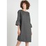 Opus WINY CHECK Sukienka letnia slate grey melange PC721A05E