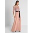 Maya Deluxe SEQUIN BODICE MAXI WITH SHEER YOKE AND CONTRAST TIE BELT Suknia balowa pale mauve M2Z21C029