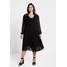 Glamorous Curve EXCLUSIVE WRAP DRESS Długa sukienka black GLA21C050