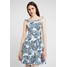 Dorothy Perkins PAISLY RUFFLE TIE Sukienka z dżerseju light blue DP521C20O