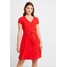 Vero Moda VMANNIKA Sukienka koszulowa fiery red VE121C1PR