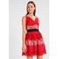 Sisley WAISTED SHIFT DRESS Sukienka koktajlowa red 7SI21C078