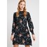 Oasis FREIDA FLORAL FRILL SHIFT Sukienka letnia multi black OA221C0H6