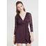 Abercrombie & Fitch TWIST FRONT DRESS Sukienka koktajlowa purple A0F21C027