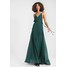 Honey Punch SOLID WRAP DRESS Długa sukienka emerald HOP21C00A